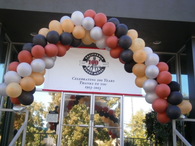 Congratulations to California Sheet Metal, Inc. for Celebrating 100 Years in Business!